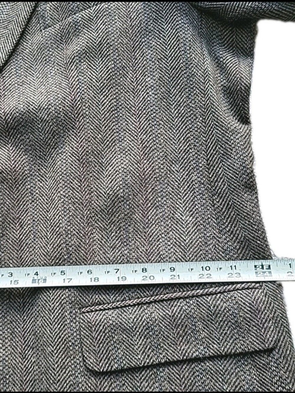 Cricketeer Blazer Mens 48L Brown Herringbone Lambswool Sport Coat Jacket Canada - Picture 10 of 14